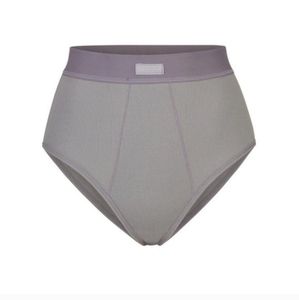 NWT SKIMS Cotton Ribbed Briefs in Pacific Size Medium NWT